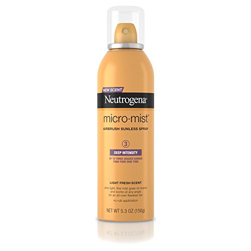 Neutrogena Micro-Mist Airbrush Sunless Tan Spray, Deep 5.3 oz Pac...