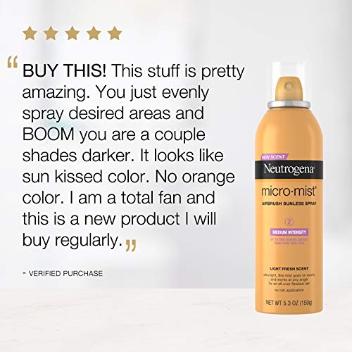 Neutrogena Micromist Airbrush Sunless Tanning Spray, Gradual Sunl...
