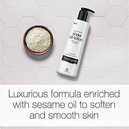 Neutrogena Moisturizing Sheer Body Oil-Lotion, Lightweight & Fast...