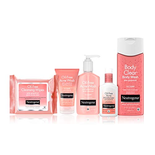 Neutrogena Oil Free Pink Grapefruit Acne Face Wash with Vitamin C...