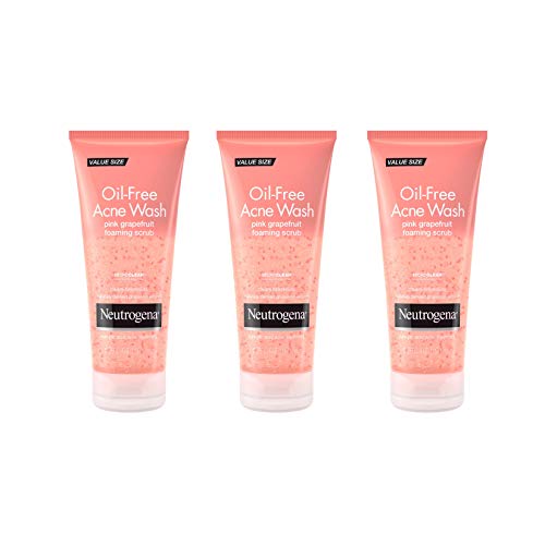 Neutrogena Oil Free Pink Grapefruit Acne Face Wash with Vitamin C...