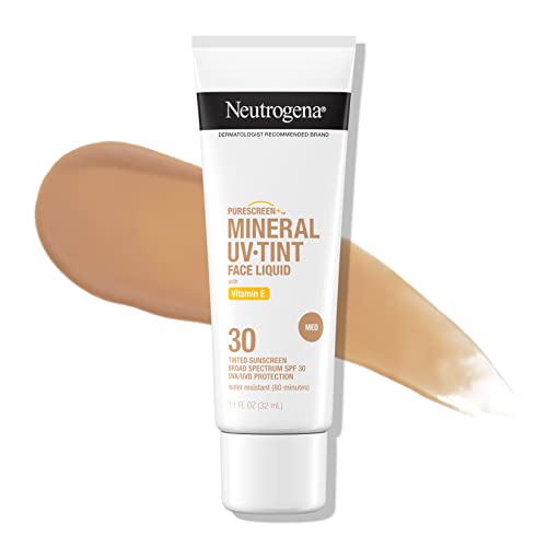 Neutrogena Purescreen+ Tinted Sunscreen for Face with SPF 30, Bro...