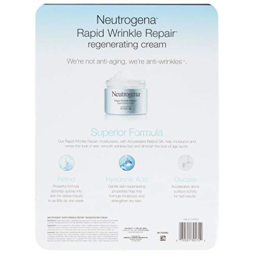 Neutrogena Rapid Wrinkle Repair Regenerating Cream 1.7 oz, 2 pk.