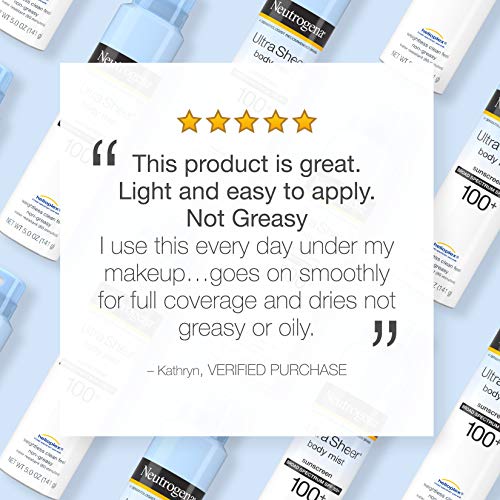 Neutrogena, SPF 100+ Ultra Sheer Body Mist Fullreach Sunscreen Sp...