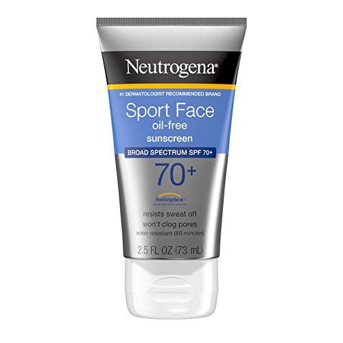 Neutrogena Sport Face Sunscreen SPF 70+ OilFree Facial Sunscreen ...
