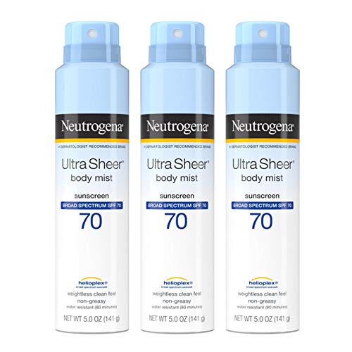 Neutrogena Ultra Sheer Body Mist Sunscreen Spray Broad Spectrum S...