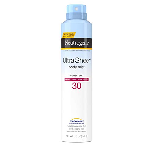 Neutrogena Ultra Sheer Body Mist Sunscreen Spray SPF 30 with Broa...
