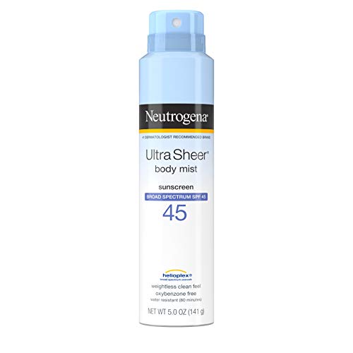 Neutrogena Ultra Sheer Spf#45 Body Mist Full Reach Spray 5 Ounce ...