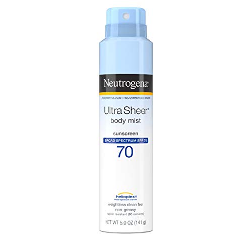 Neutrogena Ultra Sheer Spf#70 Body Mist Full Reach Spray 5 Ounce ...