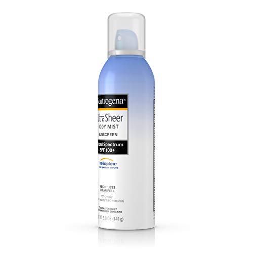 Neutrogena, Ultra Sheer Sunblock Body Mist Spray, SPF 100+, 5 oz