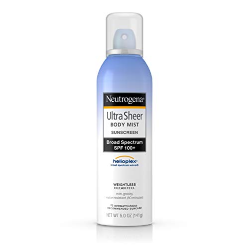 Neutrogena, Ultra Sheer Sunblock Body Mist Spray, SPF 100+, 5 oz