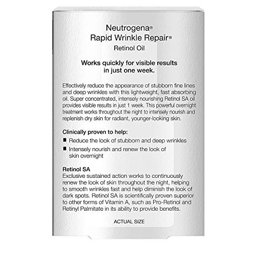 Rapid Wrinkle Repair Face Oil Retinol Serum, 1.0 fl. oz 2 Pack