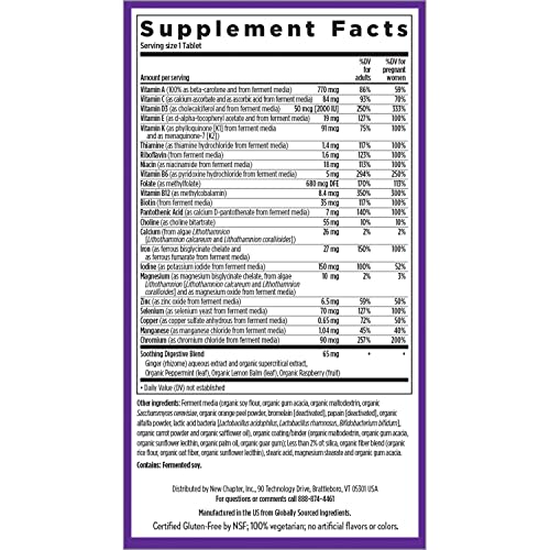 New Chapter Prenatal Vitamins, One Daily Prenatal Multivitamin Ag...