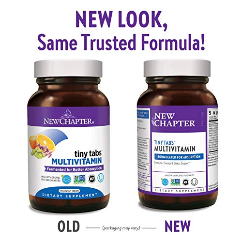 New Chapter Tiny Tabs Multivitamin with Energy Stress and Immune ...