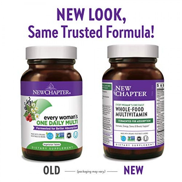 New Chapter Women’s Multivitamin + Immune Support – Every Woman’s...