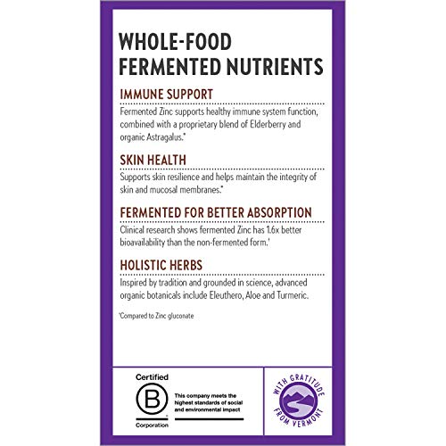 Zinc Supplement, New Chapter Fermented Zinc Complex, ONE DAILY fo...