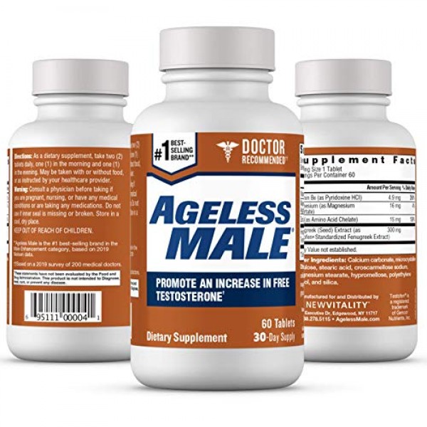 Ageless Male Free T Boost for Men – Doctor Recommend...