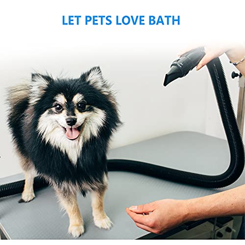 NEWTRY Dog Dryer Hair Force Dryer Stepless Adjustable Speed Tempe...