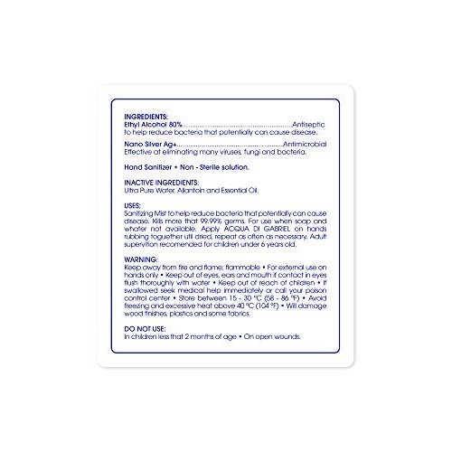 NEXDERMA Acqua Di Gabriel Antibacterial Hand Sanitizing Mist with...