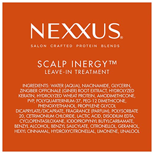 Nexxus Scalp Inergy Leave-in Conditioner For Damaged Hair, Deep C...