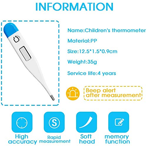 Basal Body Thermometer - Waterproof, Highly Accurate 1/100th Degr...