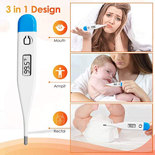 Basal Body Thermometer - Waterproof, Highly Accurate 1/100th Degr...