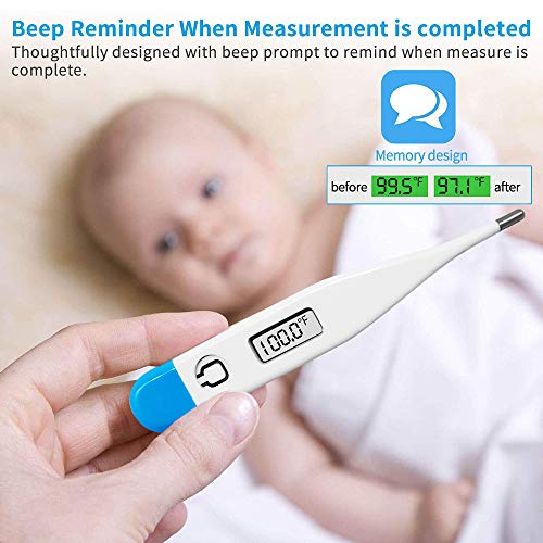 Basal Body Thermometer - Waterproof, Highly Accurate 1/100th Degr...