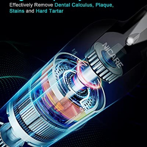 Plaque Remover for Teeth, NICARE Ultrasonic Tooth Cleaner Dental ...