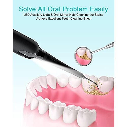 Plaque Remover for Teeth, NICARE Ultrasonic Tooth Cleaner Dental ...