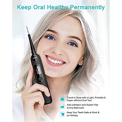 Plaque Remover for Teeth, NICARE Ultrasonic Tooth Cleaner Dental ...