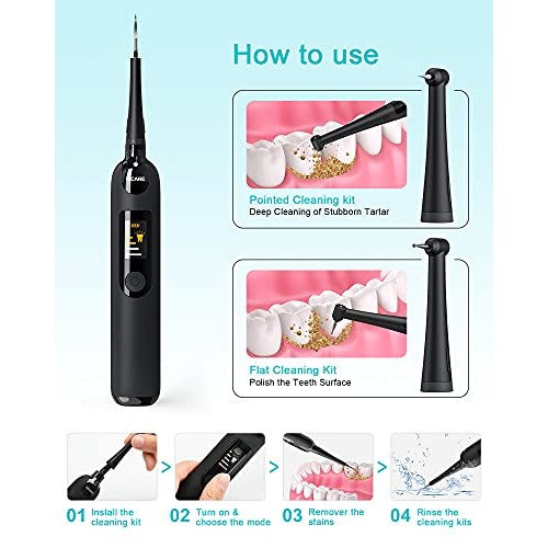 Plaque Remover for Teeth, NICARE Ultrasonic Tooth Cleaner Dental ...