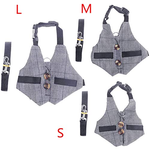 Rabbit Harness Small Pet Leash with Button Adjustable Formal Suit...