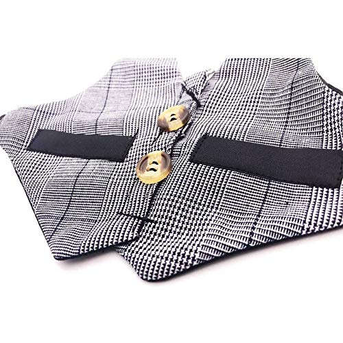 Rabbit Harness Small Pet Leash with Button Adjustable Formal Suit...