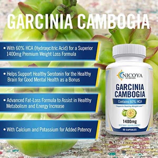 All Natural Garcinia Cambogia with HCA for Fast Fat Burn. Appetit...