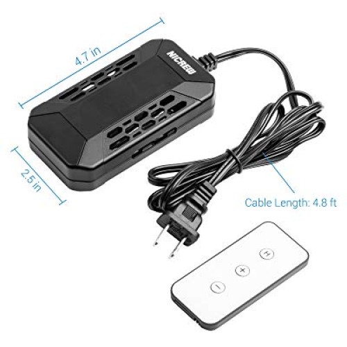 NICREW Mini Submersible Aquarium Heater, Digital Temperature Disp...