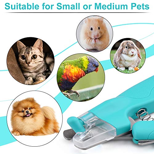 Dog Nail Clippers for Dogs Cats, Pet Nail Trimmer with LED Light ...