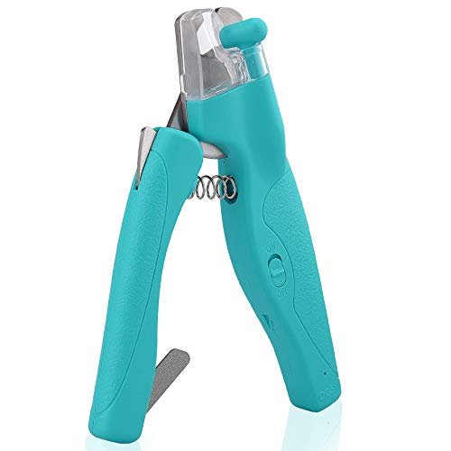 Dog Nail Clippers for Dogs Cats, Pet Nail Trimmer with LED Light ...