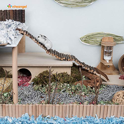 Niteangel Suspension Bridge for Hamsters, Small Pet Ladder, 21.8...