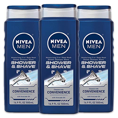 NIVEA Men Active3 3-in-1 Body Wash 16.9 Fluid Ounce Pack of 3