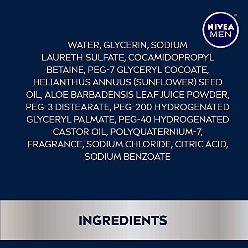 NIVEA Men Maximum Hydration 3 in 1 Body Wash 16.9 Fluid Ounce Pa...