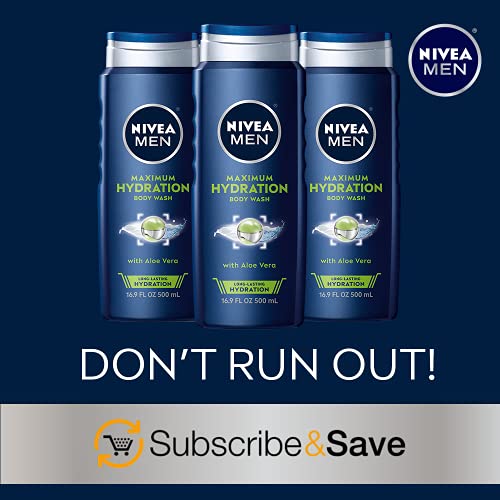 NIVEA Men Maximum Hydration 3 in 1 Body Wash 16.9 Fluid Ounce Pa...