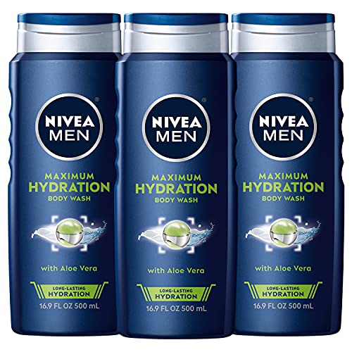 NIVEA Men Maximum Hydration 3 in 1 Body Wash 16.9 Fluid Ounce Pa...