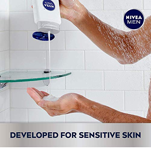 Nivea Men Sensitive 3-in-1 Body Wash, 16.9 Fl Oz Pack of 3