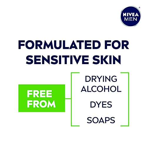 Nivea Men Sensitive 3-in-1 Body Wash, 16.9 Fl Oz Pack of 3