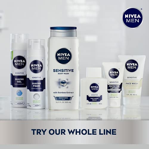 Nivea Men Sensitive 3-in-1 Body Wash, 16.9 Fl Oz Pack of 3