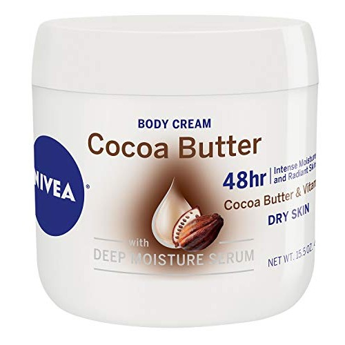 NIVEA Cocoa Butter Body Cream - 48 Hour Moisture For Dry Skin To ...