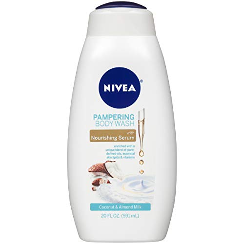 NIVEA Coconut and Almond Milk Body Wash with Nourishing Serum, 20...