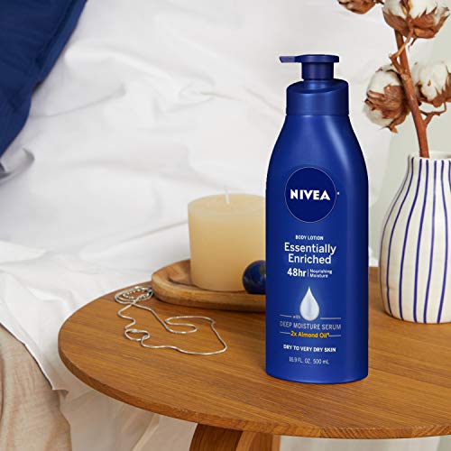 NIVEA Essentially Enriched Body Lotion,Dry to Very Dry Skin, 16.9...