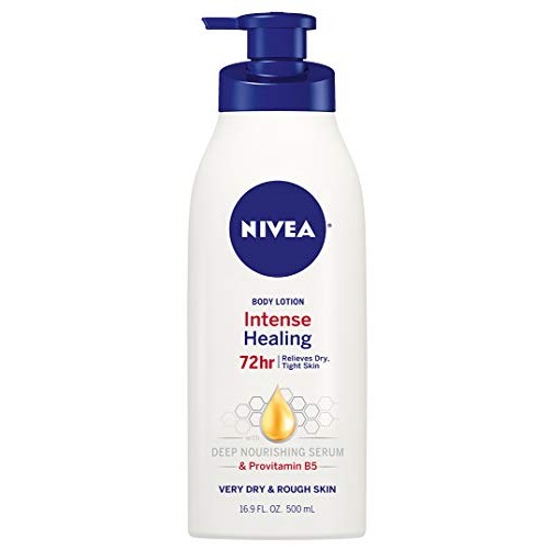 NIVEA Intense Healing Body Lotion, 72 Hour Moisture for Dry to Ve...