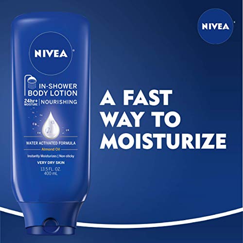 NIVEA Nourishing In-Shower Body Lotion - Non-Sticky For Dry to Ve...